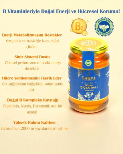 Organik Polifloralı Çiçek Balı (450 gr)