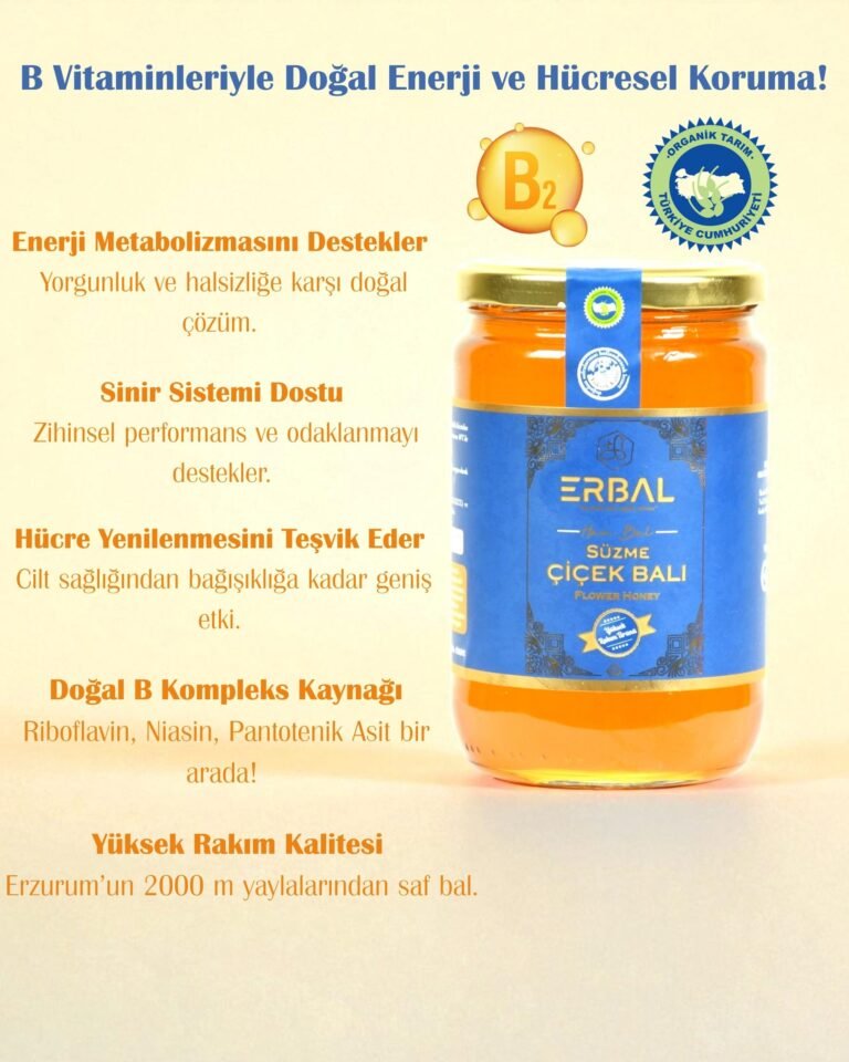 Organik Polifloralı Çiçek Balı (850 gr)