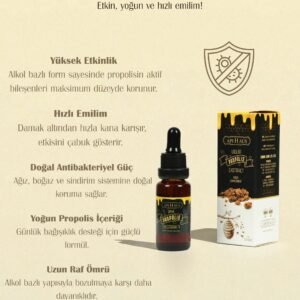 Sıvı Propolis Damla-Alkol Çözeltili (20 ml)